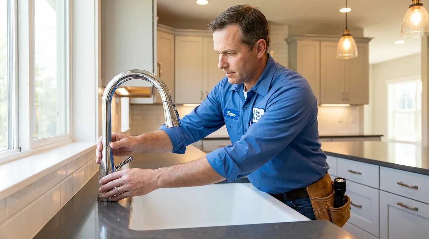 Kitchen faucet installation by Johns Plumbing LLC in Surrey