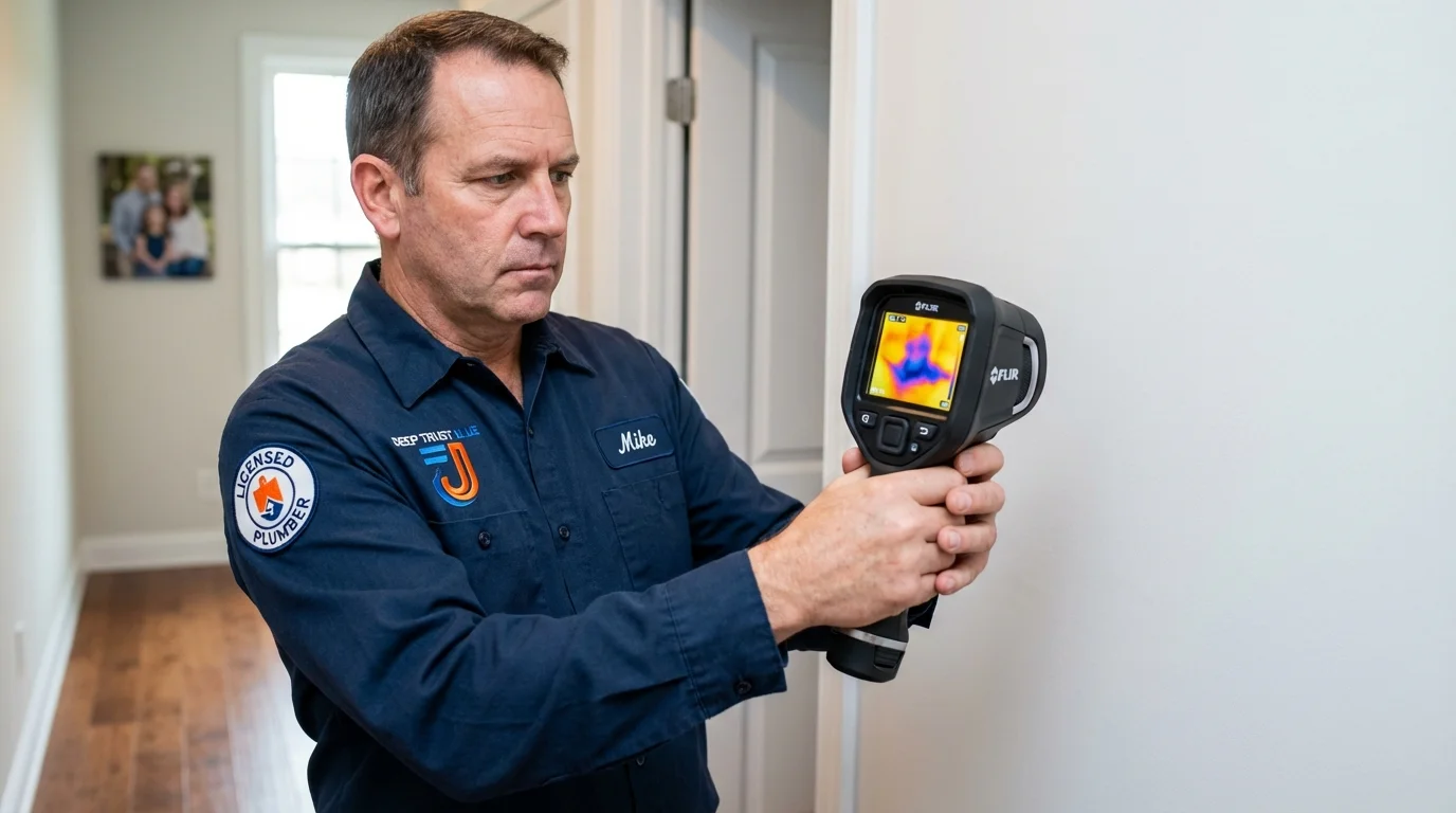 Thermal imaging leak detection by Johns Plumbing LLC in Surrey